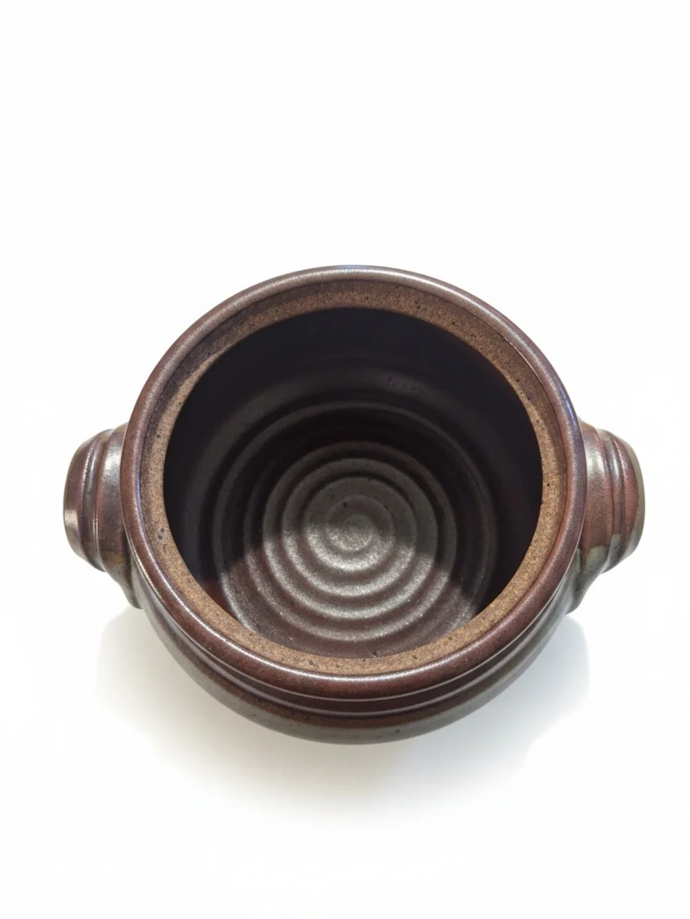 VTG Handcrafted Artisan Stoneware Clay Lidded Casserole Soup Pot